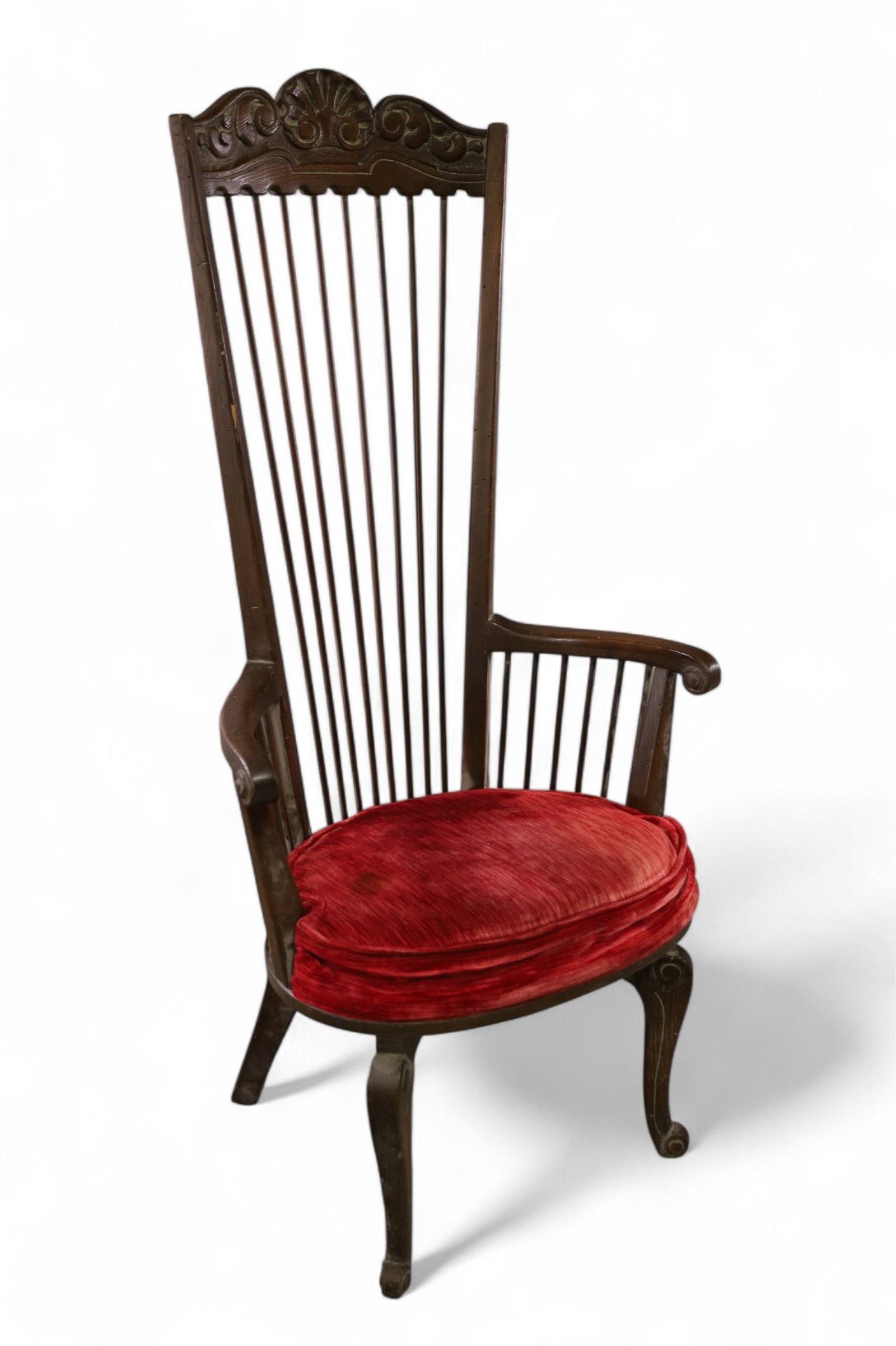 UNUSUAL TALL SPINDLE BACK CHAIR (1 of 2)
