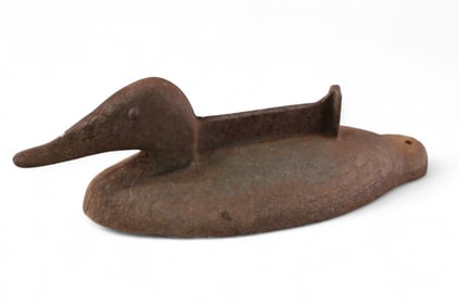 ANTIQUE CAST IRON DUCK BOOT SCRAPER