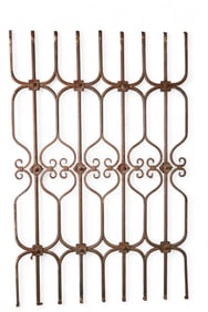 ANTIQUE IRON FENCE PANEL