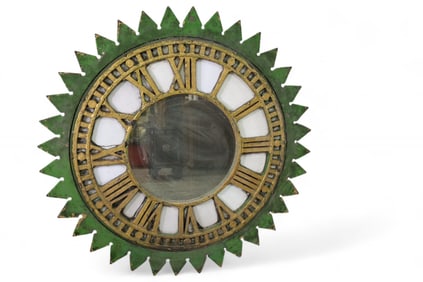 IRON CLOCK FACE MIRROR