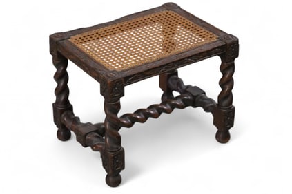 CANE TOP STOOL