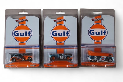 3 HOT WHEELS REAL RIDERS GULF HOT WHEELS