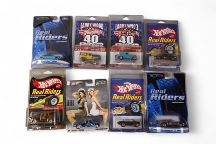 8 LIMITED EDITION REAL RIDERS HOT WHEELS