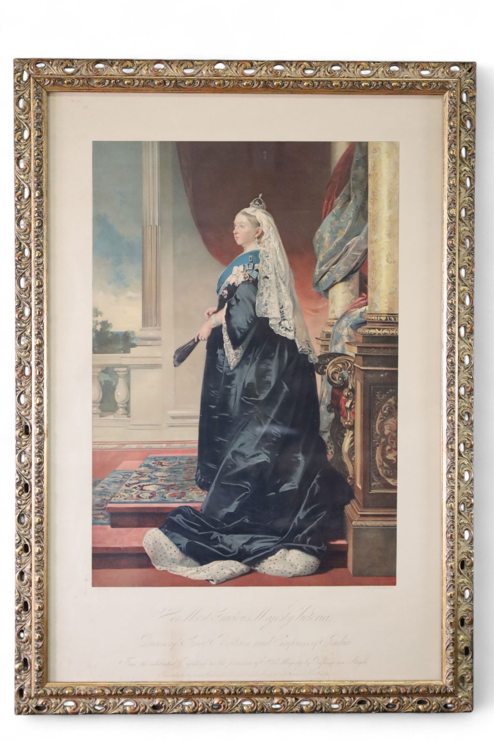 QUEEN VICTORIAN LITHOGRAPH (1 of 2)