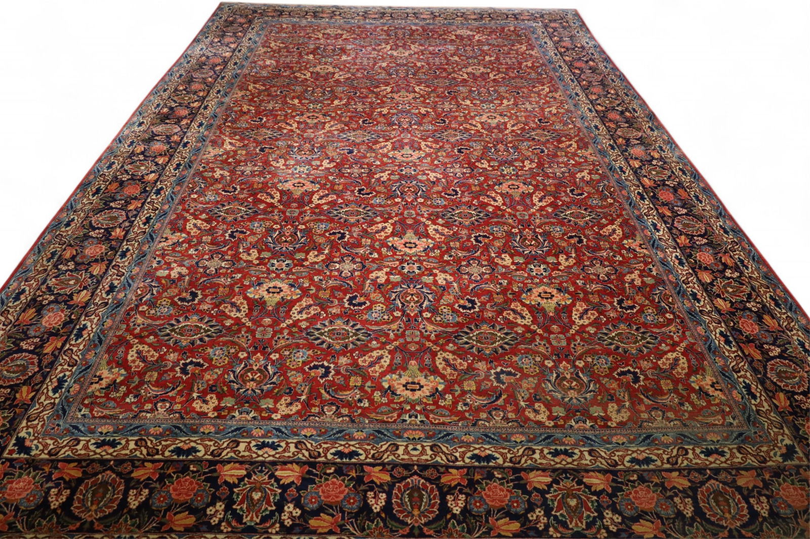 APPROX 17' x 10' 6" HANDMADE WOOL RUG (1 of 8)