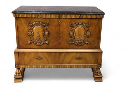 1920'S MARBLE TOP SERVER