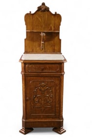 MARBLE TOP NIGHTSTAND