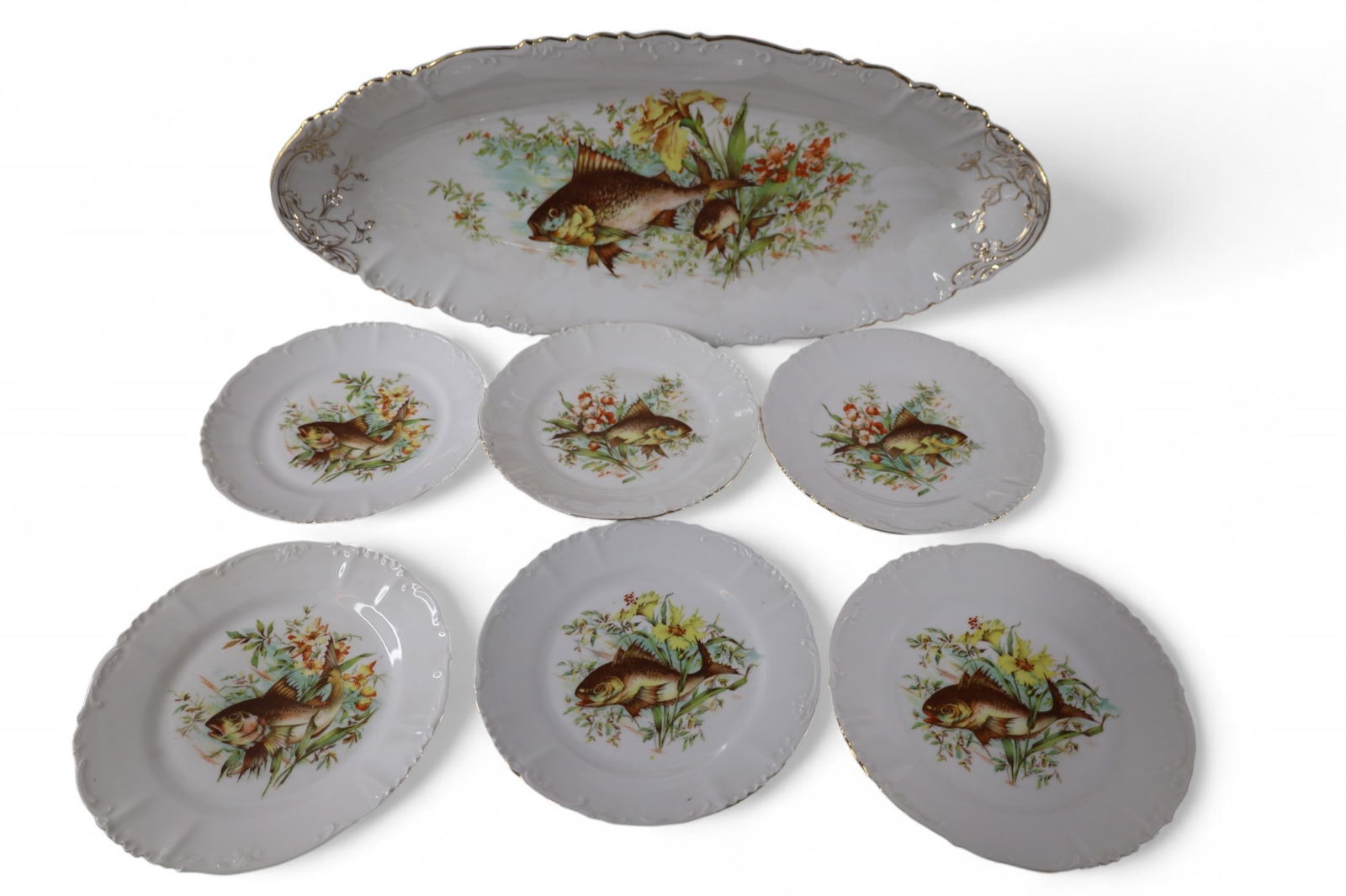 PORCELAIN FISH SET (1 of 3)