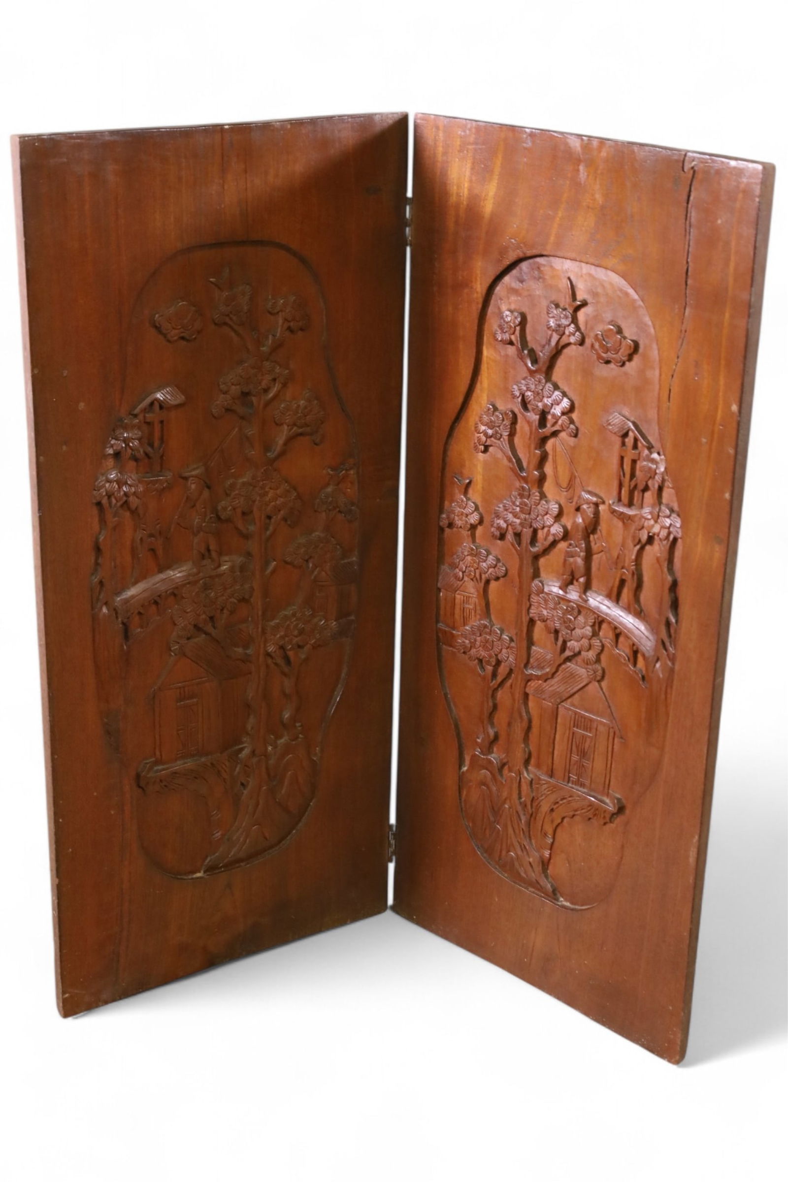 CARVED ASIAN SCREEN (1 of 3)