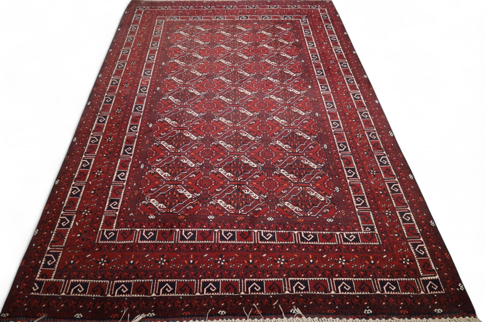 APPROX 9' 9" x 6' 8" HANDMADE WOOL RUG (1 of 4)