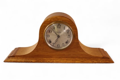 OAK MANTLE CLOCK
