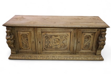 FIGURAL CARVED CHEST