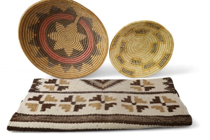 MEXICAN BASKETS & RUG