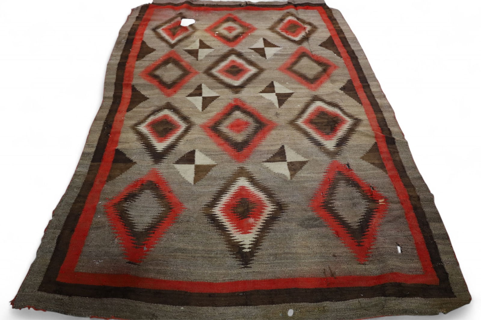 LARGE NAVAJO RUG (AS IS) (1 of 6)
