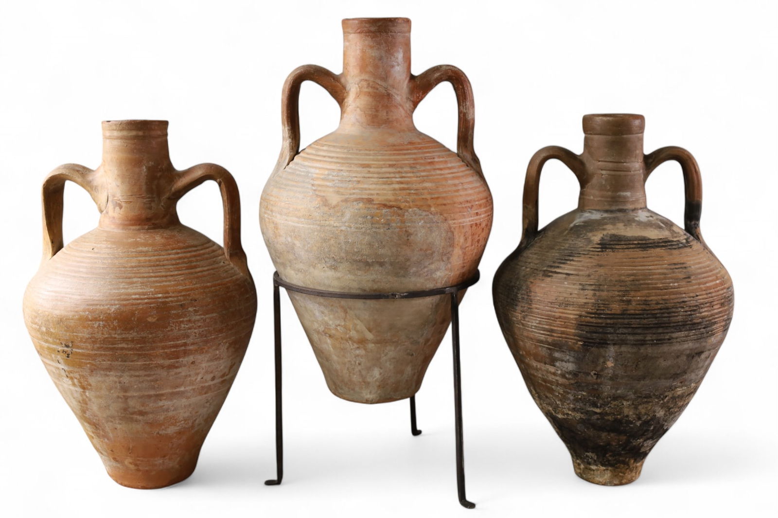 3 SPANISH CANTARO PITCHERS (1 of 4)