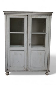 PRIMITIVE PAINTED KITCHEN CUPBOARD