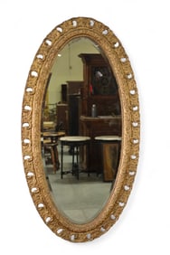 ANTIQUE GOLD GILT WALL MIRROR