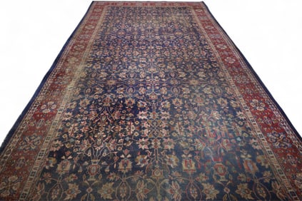 APPROX 8' 11" x 17' 6" HANDMADE WOOL RUG
