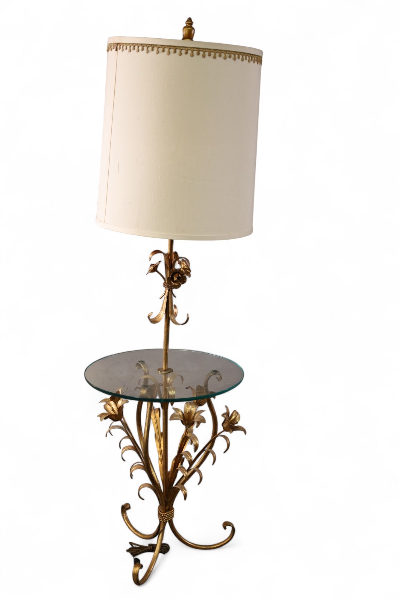 GILT FLOOR LAMP (1 of 2)