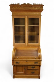 VICTORIAN CYLINDER ROLL DESK