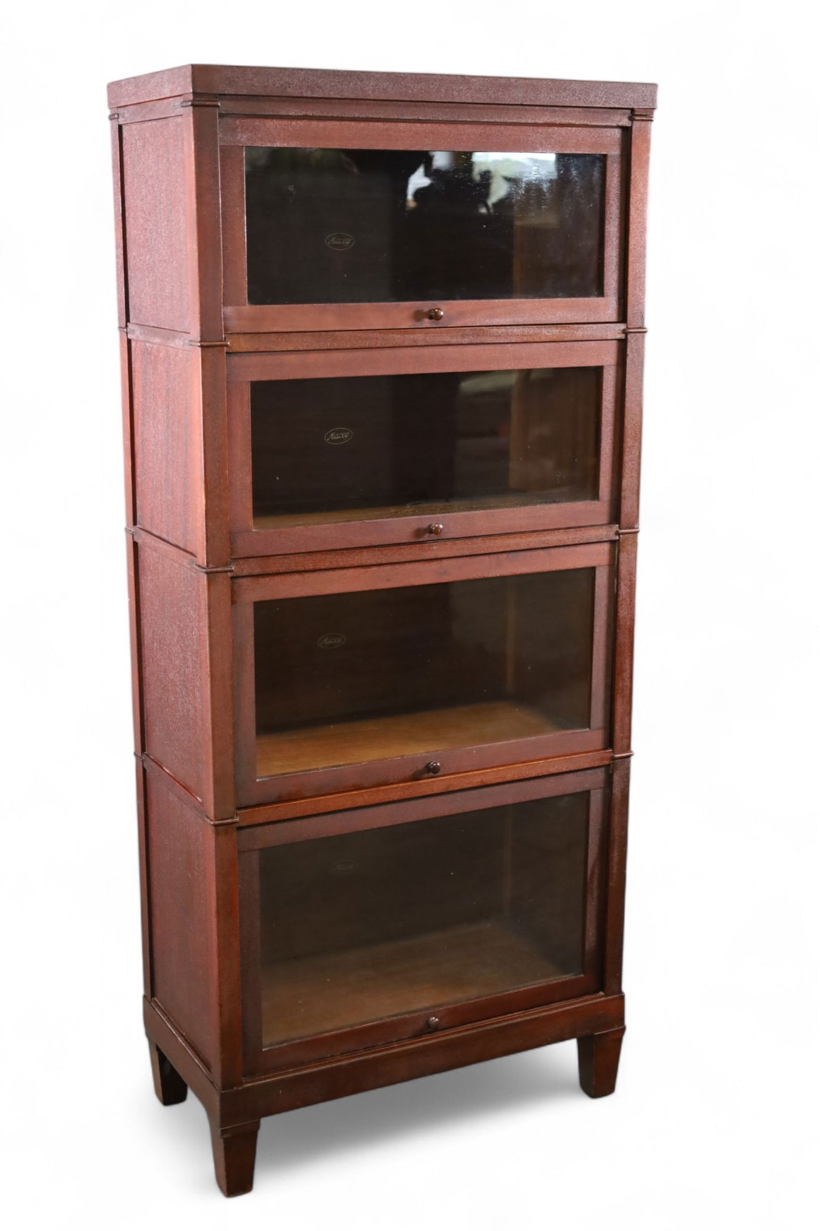 MACEY 3/4 STACKING LAWYER'S BOOKCASE (1 of 5)