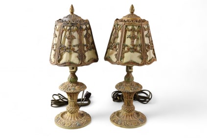 PAIR OF 1920'S BOUDOIR LAMPS