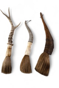 STAG AND HORN HANDLED BRUSHES
