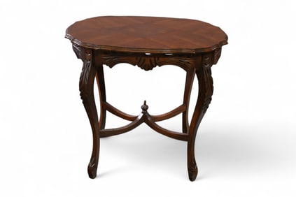 1920'S INLAID LAMP TABLE