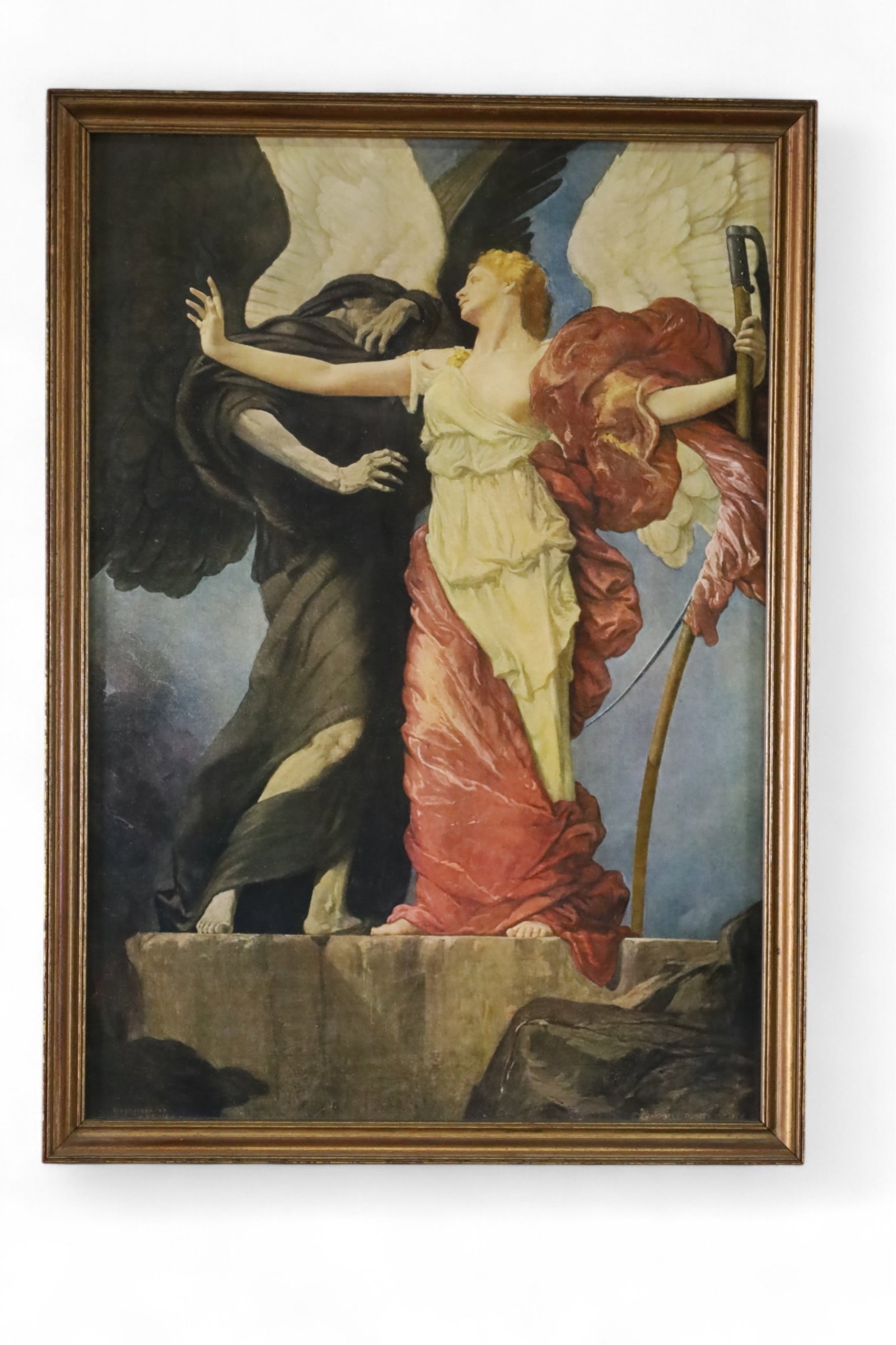H.B FULLER FRAMED PRINT: TITLED THE TRIUMPH OF TRUTH OVER ERROR, BY H.B. FULLER. PRINTED BY CAMPBELL PRINTS. 13 1/2" x 19"