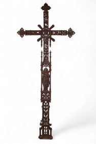LARGE ANTIQUE IRON CROSS
