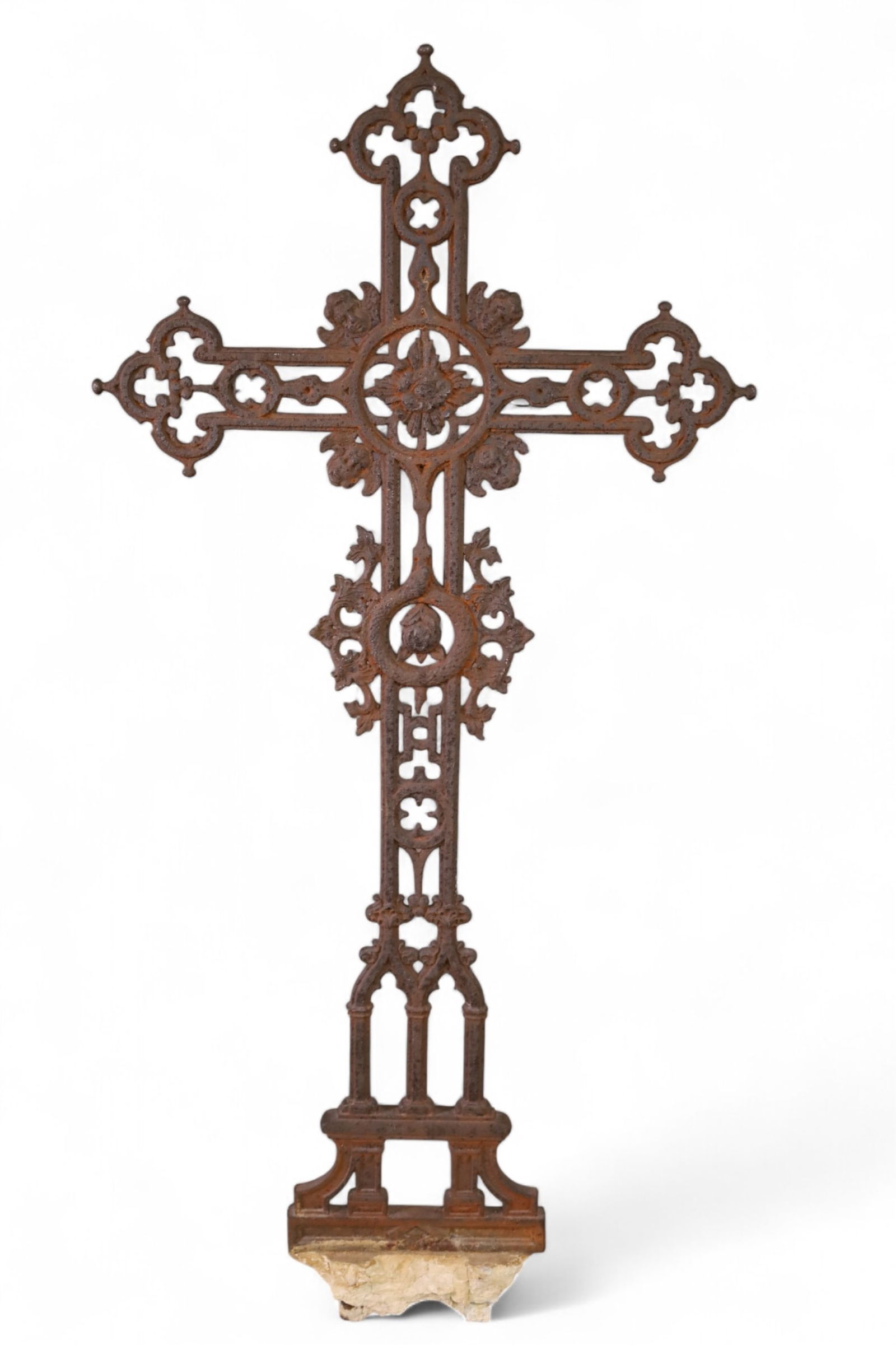 LARGE ANTIQUE IRON CROSS (1 of 2)