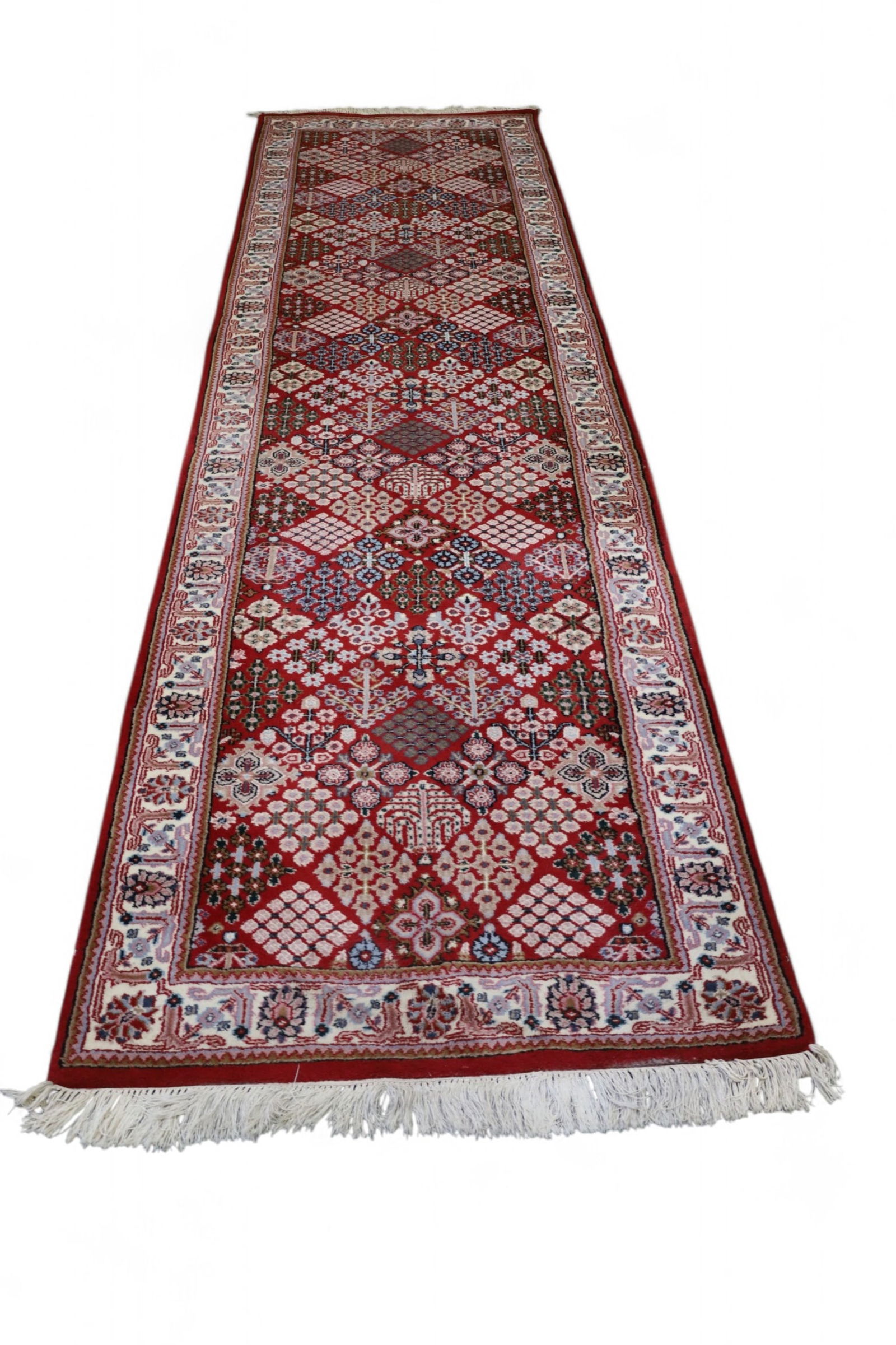 APPROX 3' 2" x 11' 10" HANDMADE WOOL RUNNER (1 of 4)