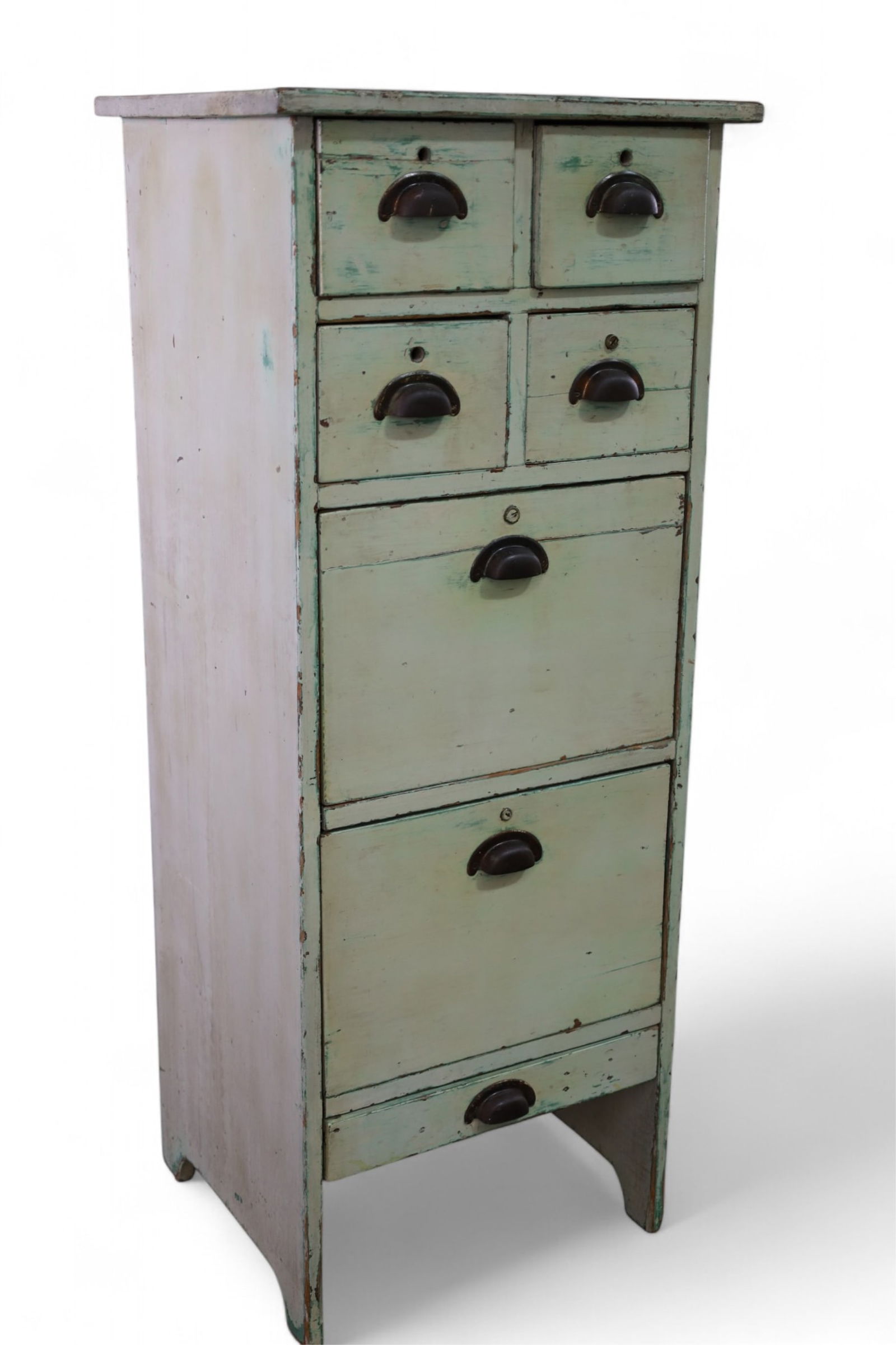 PRIMITIVE PAINTED CABINET (1 of 2)
