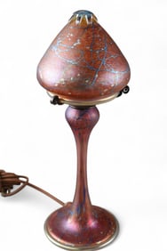 CARL RADKE ART GLASS LAMP