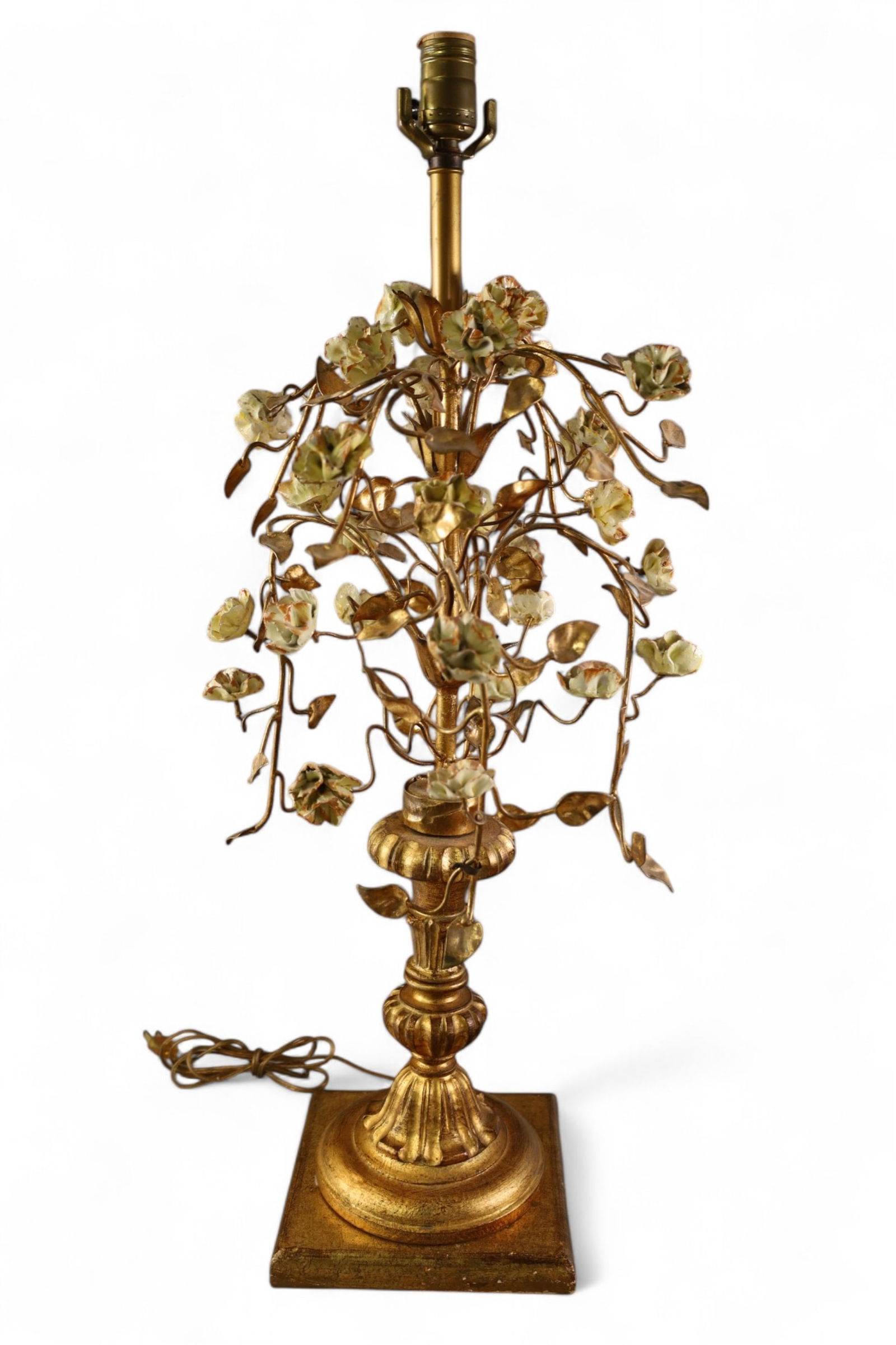 GILT METAL TABLE LAMP (1 of 2)