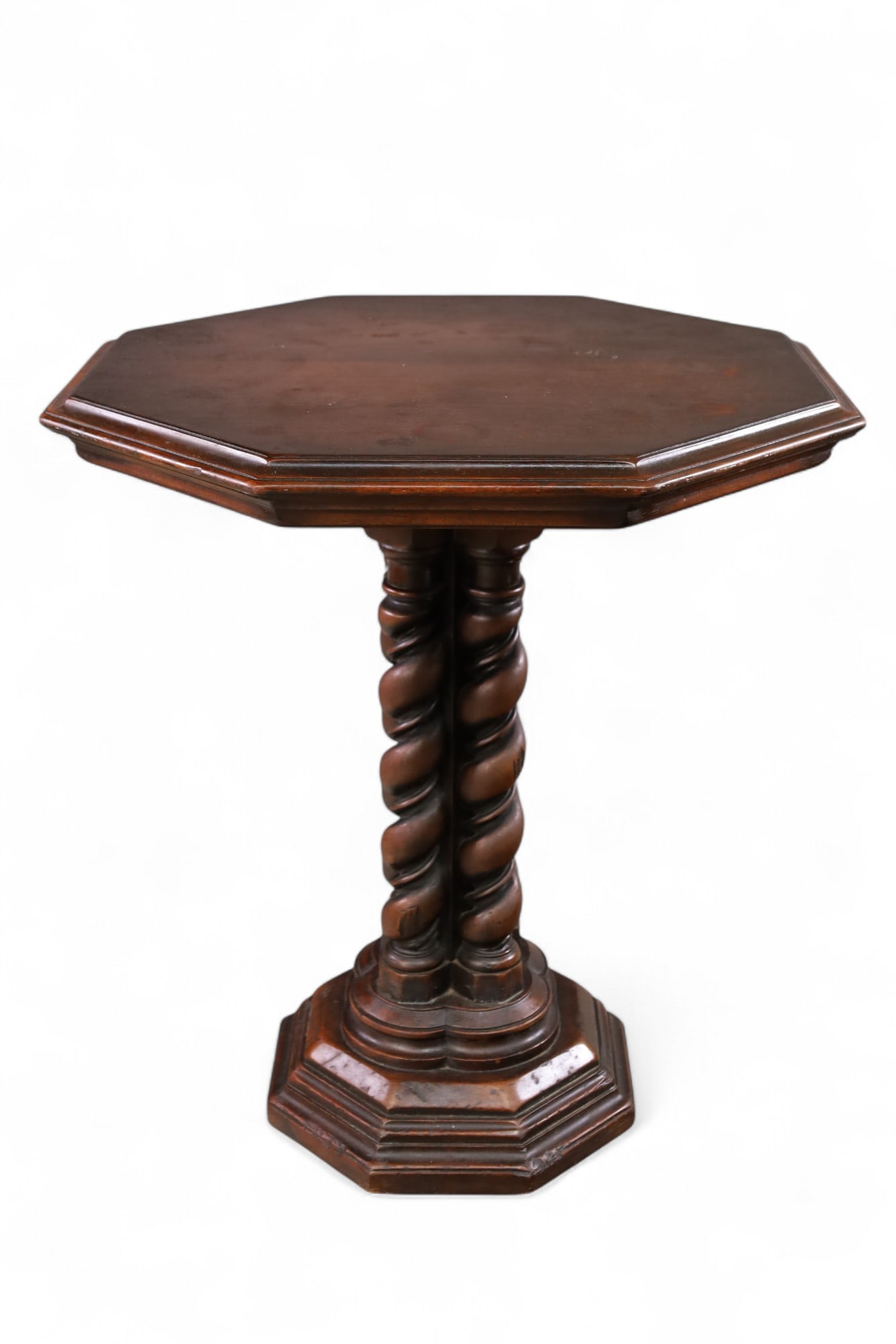 ANTIQUE CARVED ITALIAN LAMP TABLE (1 of 3)