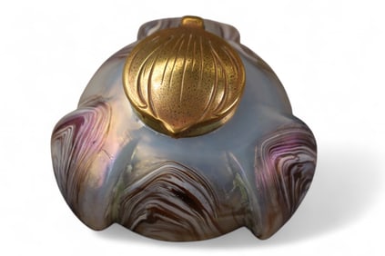 ART GLASS INKWELL