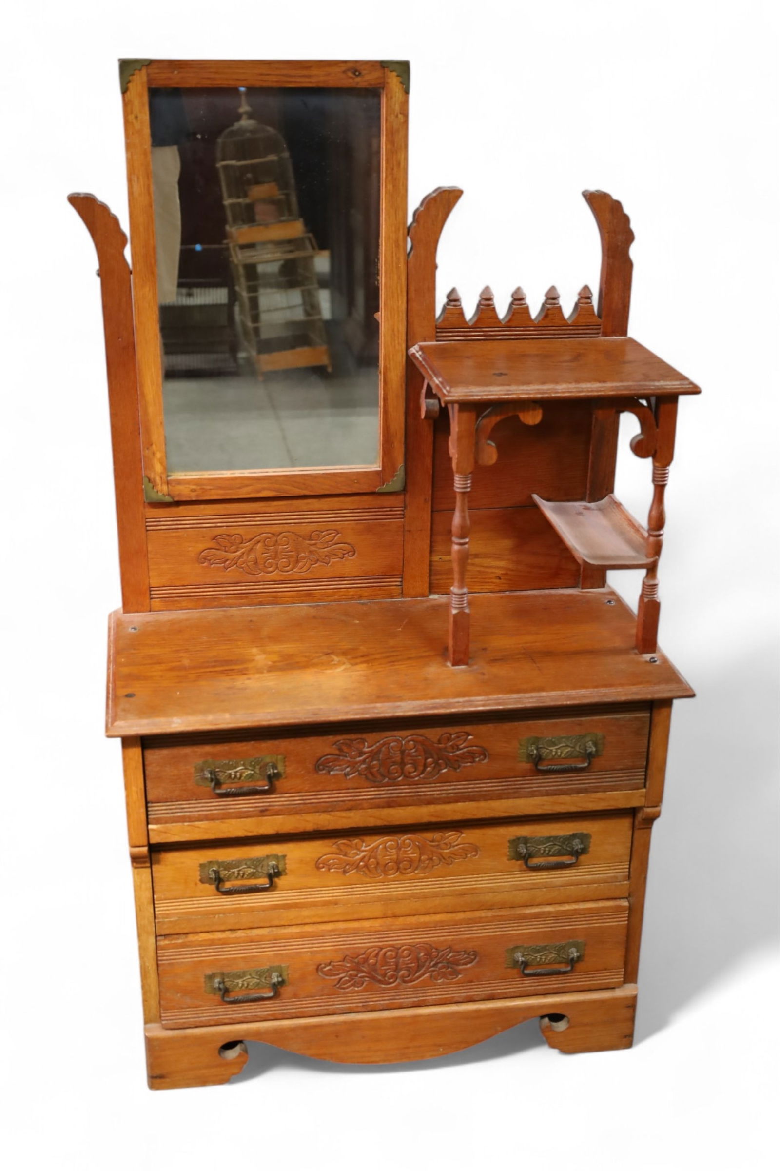 VICTORIAN AM. OAK CHILD'S DRESSER (1 of 3)