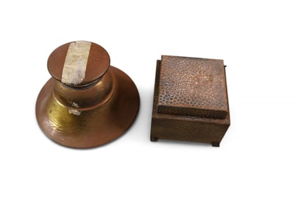 2 ARTS & CRAFTS INKWELLS