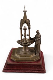 VICTORIAN FIGURAL CANDLE HOLDER