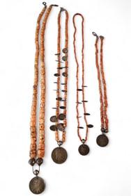 4 TIBETAN NECKLACES
