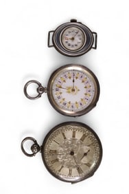 3 SILVER WATCHES