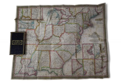 MITCHELL'S TRAVELERS GUIDE WITH MAP