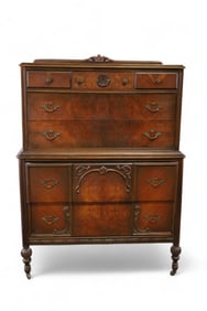 1930'S WALNUT HIGHBOY