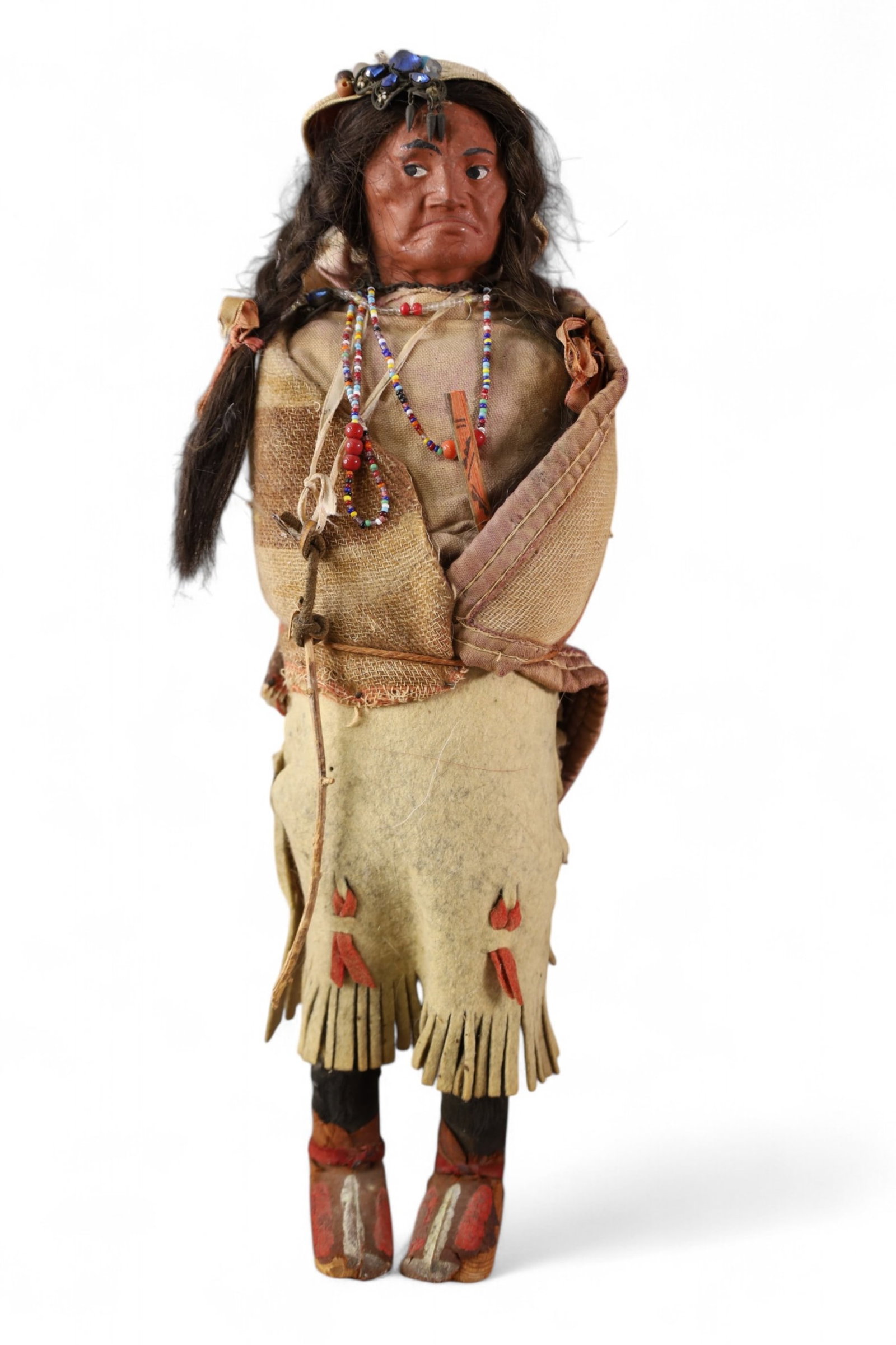 SKOOKUM DOLL: SMALL SKOOKUM DOLL, 17" H.