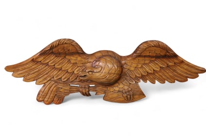 WOODEN CARVED EAGLE