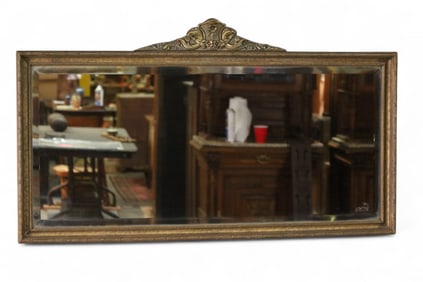 LARGE 1920'S WALL MIRROR
