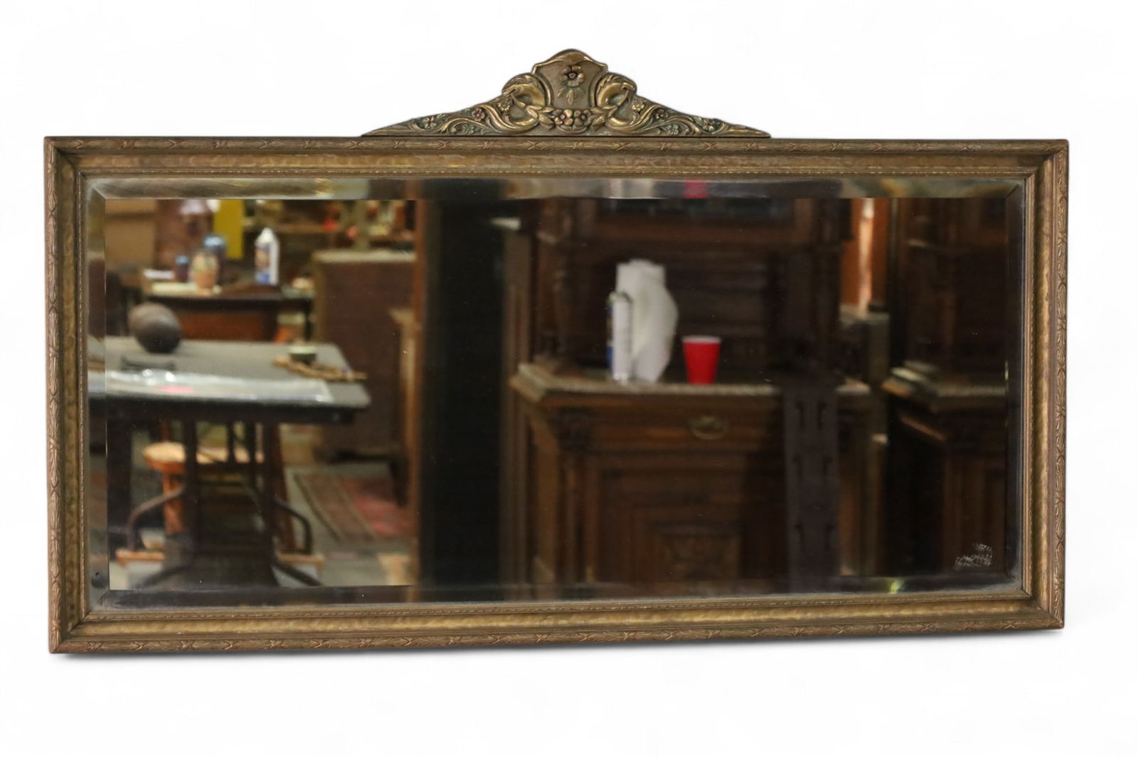 LARGE 1920'S WALL MIRROR (1 of 2)