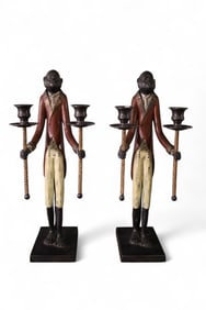 PAIR OF MAITLAND SMITH CANDLE HOLDERS