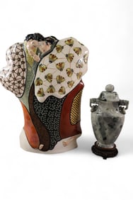 PAIR OF CHINESE TABLE ITEMS